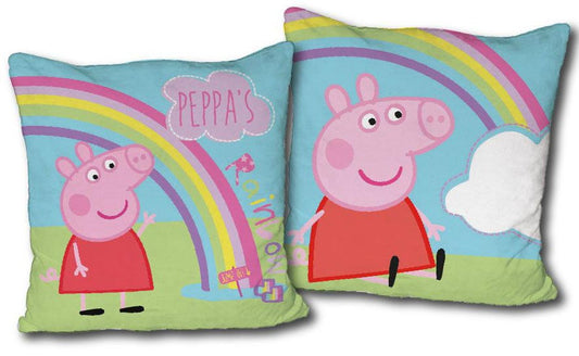 Peppa Pig varavīksnes dekoratīvais spilvens 40*40 cm