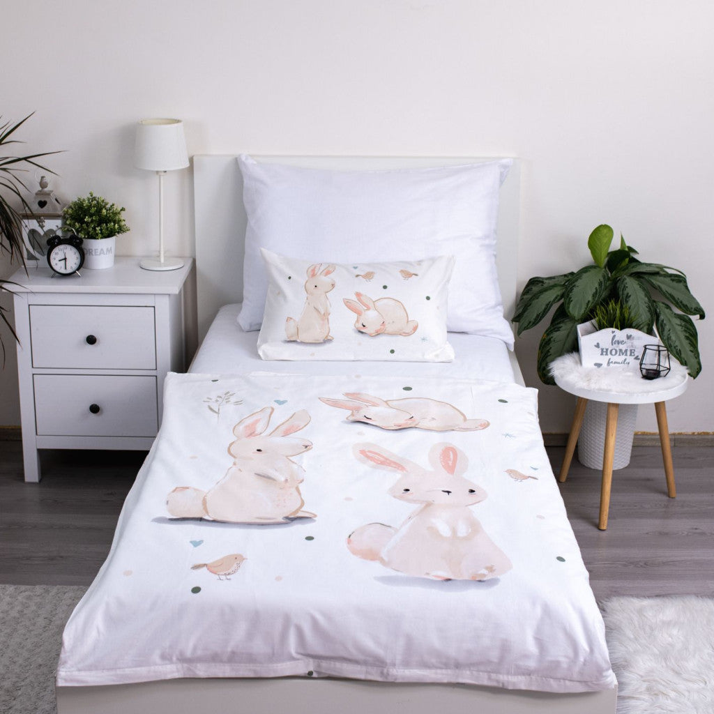 Bunny Rest bērnu gultasveļa 100x135 cm, 40x60 cm