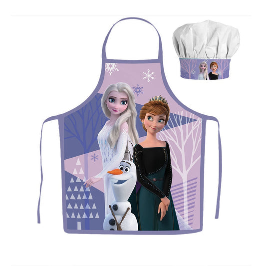 Disney Frozen violets divdaļīgs bērnu priekšautu komplekts