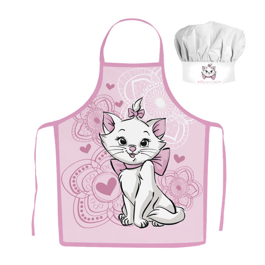 Disney Marie Aristocat kaķa bērnu priekšautu komplekts ar divām daļām