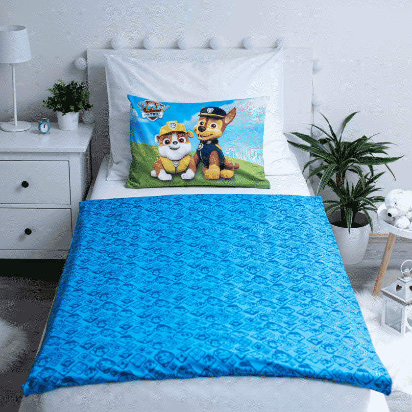 Ķepu patruļas torņa bērnu gultasveļas komplekts 100–135 cm, 40–60 cm