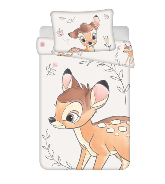 Disney Bambi bēšs bērnu gultasveļas pārvalks 100–135 cm, 40–60 cm