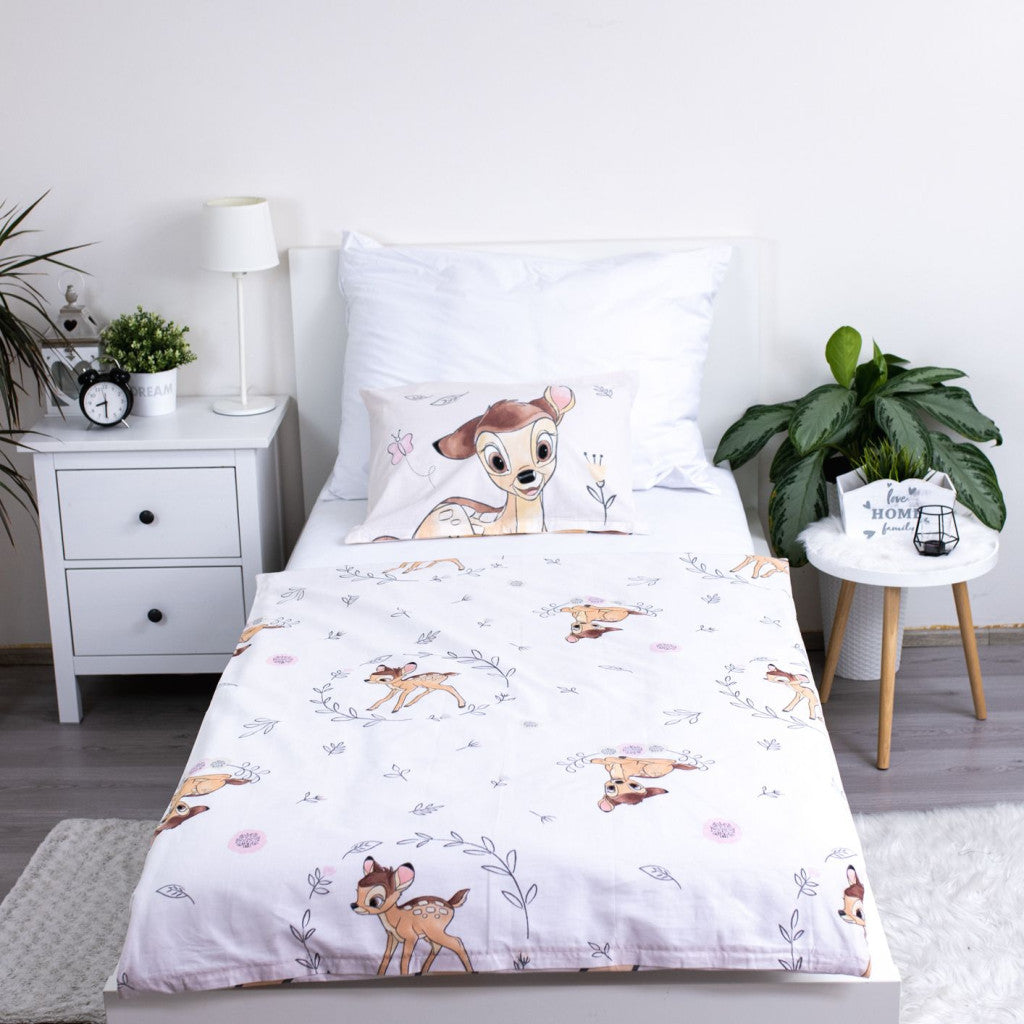 Disney Bambi bēšs bērnu gultasveļas pārvalks 100–135 cm, 40–60 cm