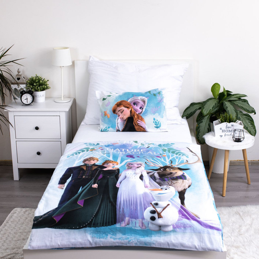Disney Frozen Nature is Magic bērnu gultasveļa 100–135 cm, 40–60 cm