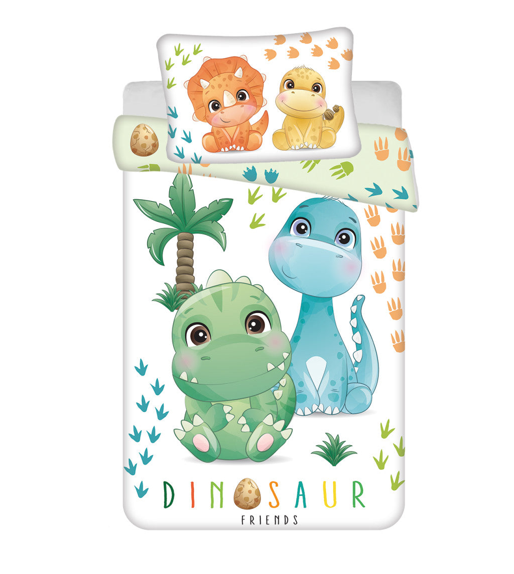 Bērnu gultasveļas komplekts "Dinosaur Friends" 100–135 cm, 40–60 cm