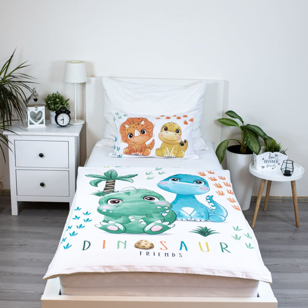 Bērnu gultasveļas komplekts "Dinosaur Friends" 100–135 cm, 40–60 cm