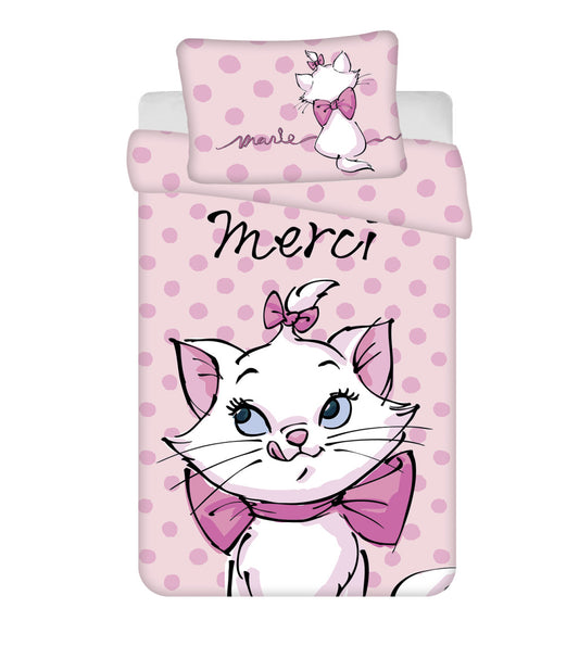 Disney Marie Merci bērnu gultasveļas pārvalks 100x135 cm, 40x60 cm