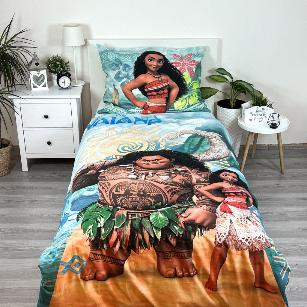 Disney Vaiana Adventure gultasveļas komplekts 140–200 cm, 70–90 cm
