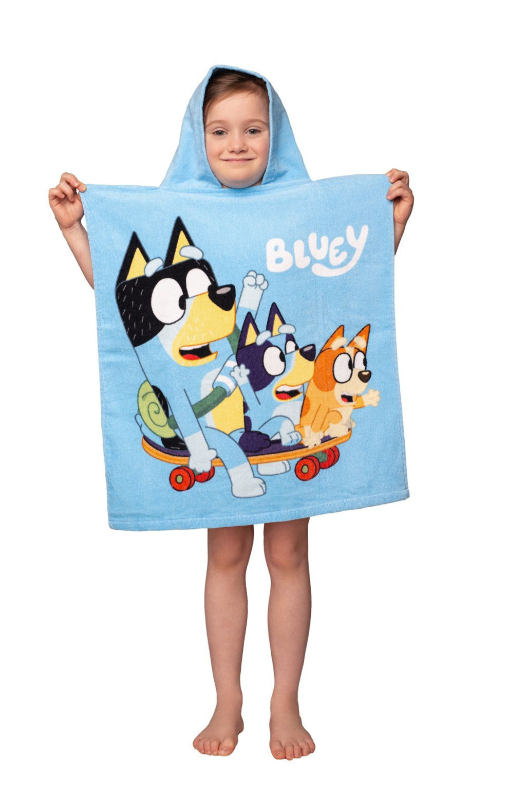 Bluey Skate pludmales dvieļu pončo 50x115cm