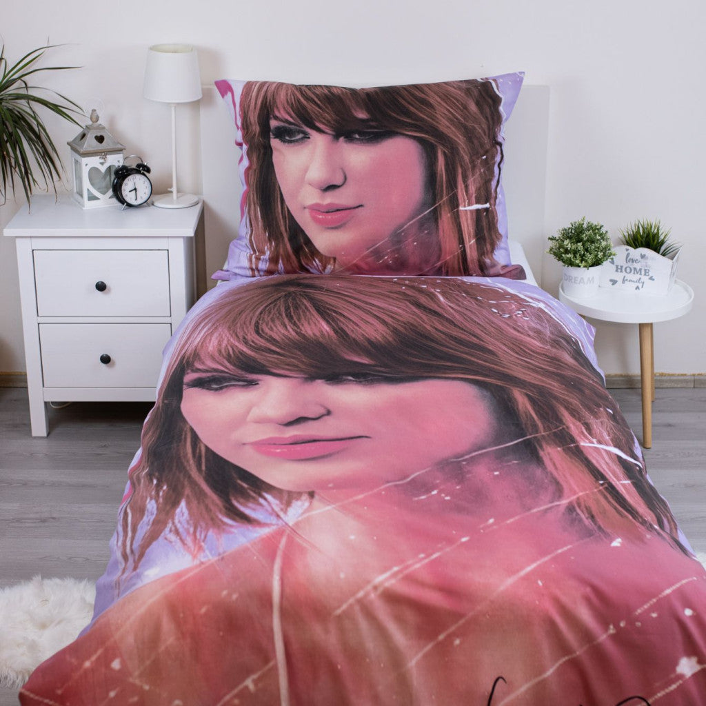 Taylor Swift Swiftie gultasveļas komplekts 140√ó200cm, 70√ó90cm