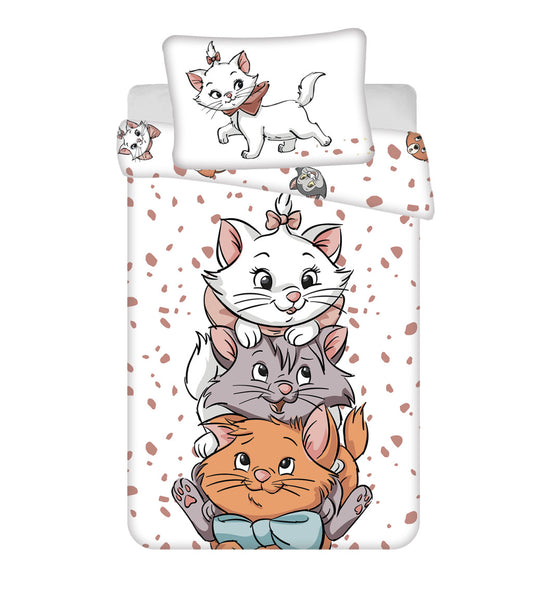 Disney Marie Friends bērnu gultasveļas pārvalks 100x135 cm, 40x60 cm