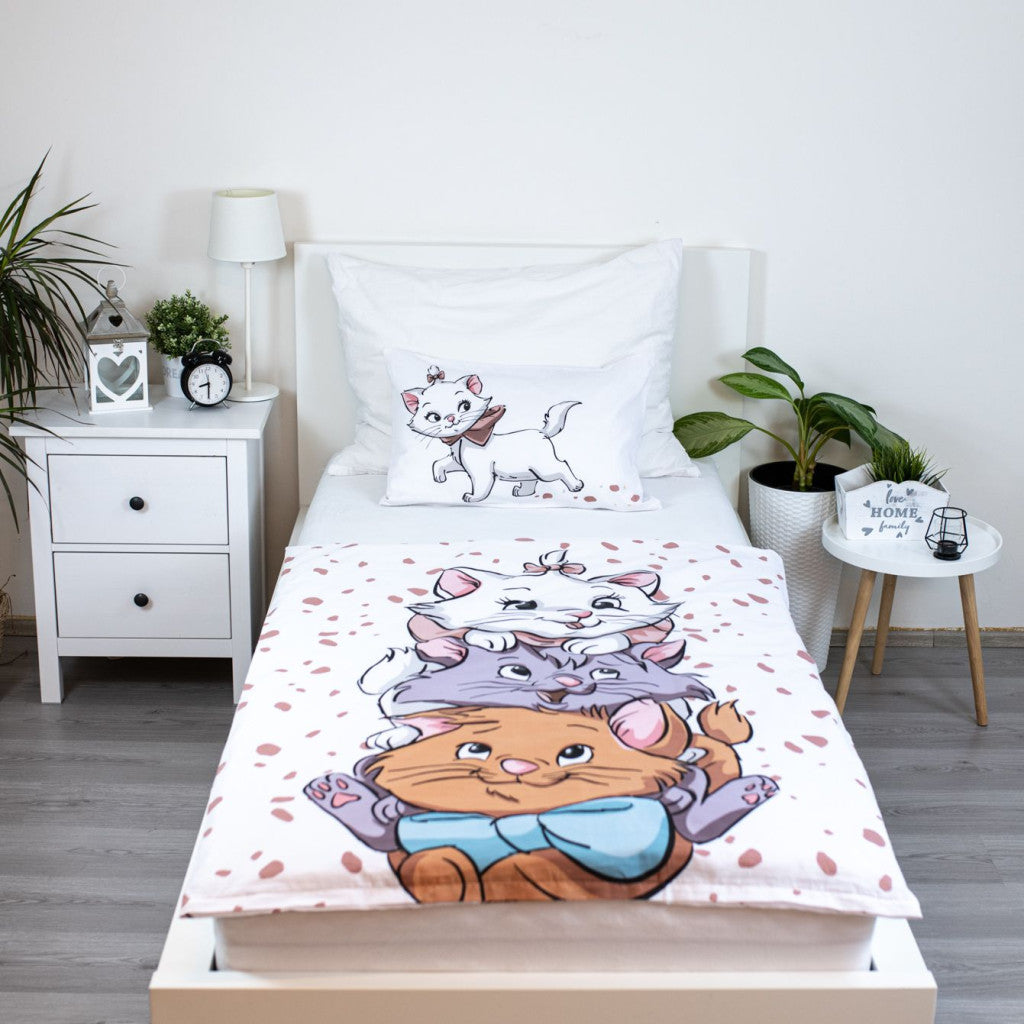 Disney Marie Friends bērnu gultasveļas pārvalks 100x135 cm, 40x60 cm