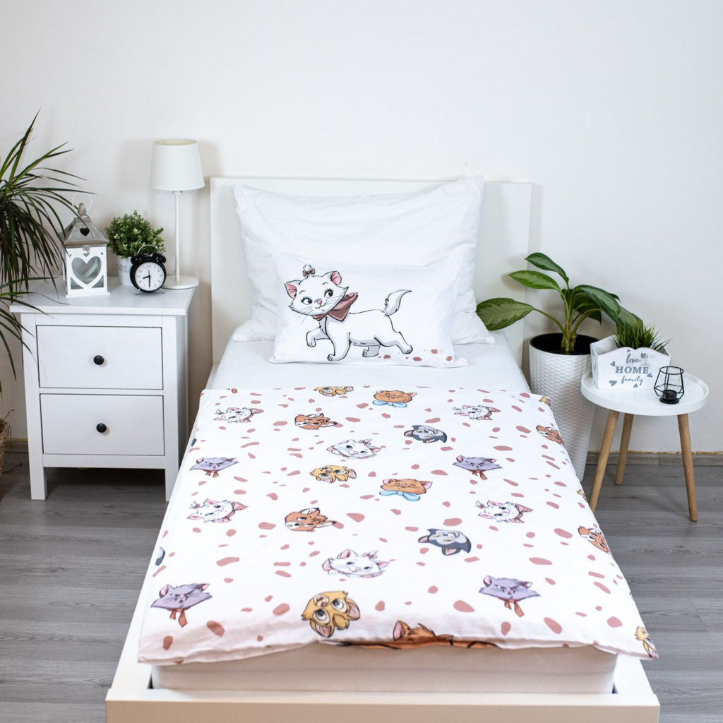 Disney Marie Friends bērnu gultasveļas pārvalks 100x135 cm, 40x60 cm