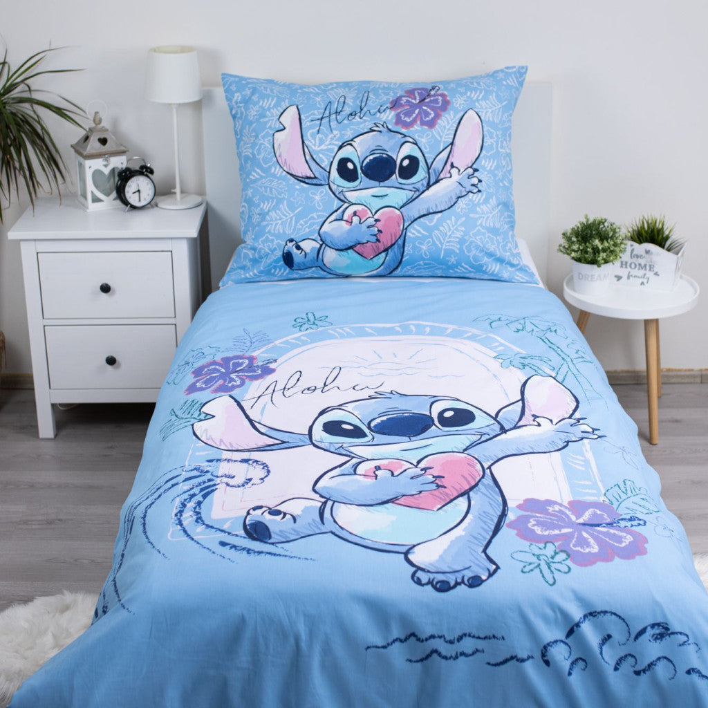 Disney Lilo un Stitch Wave gultasveļas pārvalks 140–200 cm, 70–90 cm