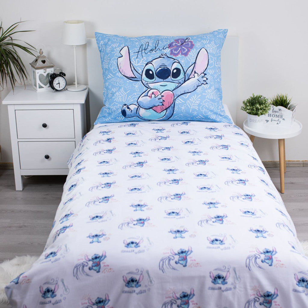 Disney Lilo un Stitch Wave gultasveļas pārvalks 140–200 cm, 70–90 cm