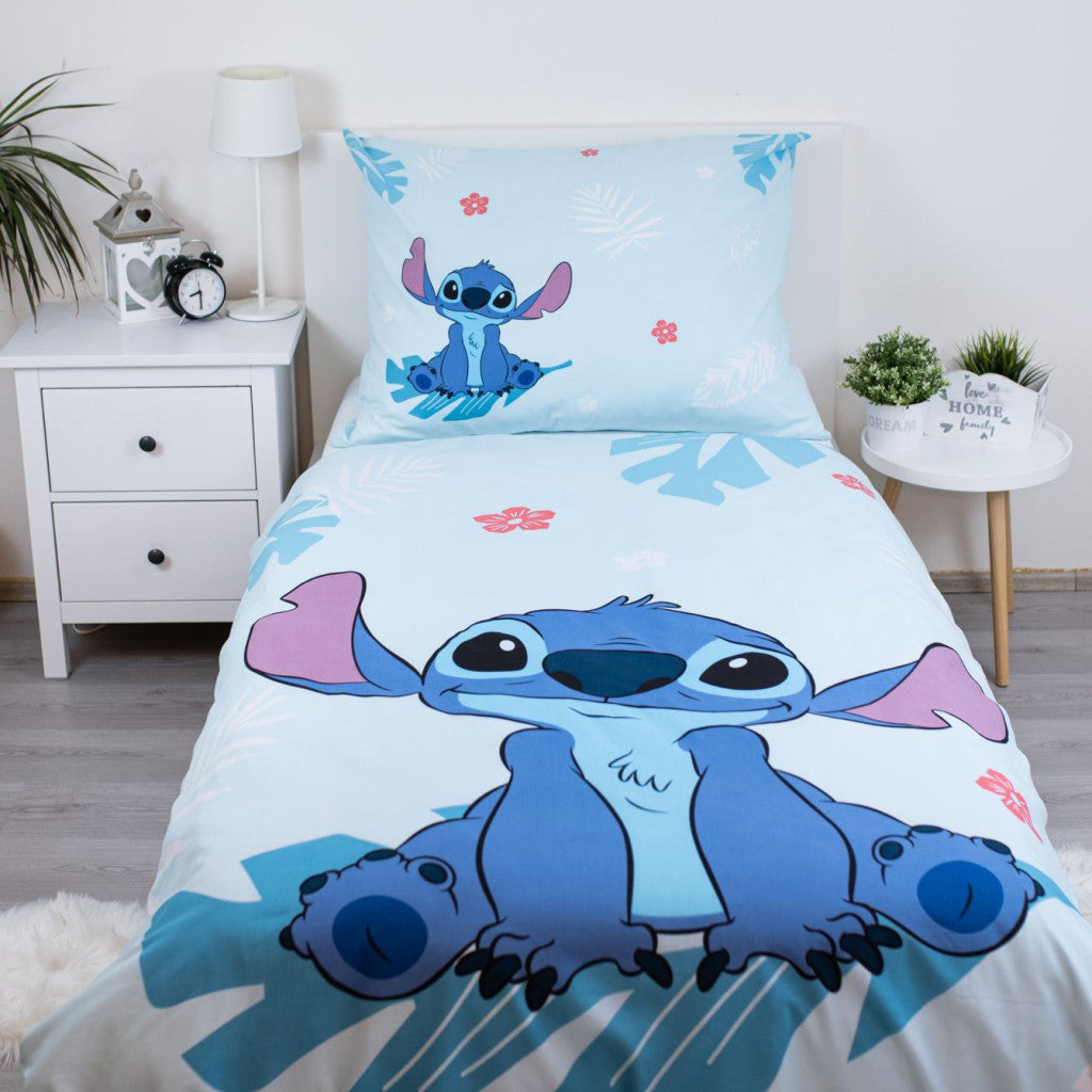 Disney Lilo un Stitch zils gultasveļas pārvalks 140–200 cm, 70–90 cm