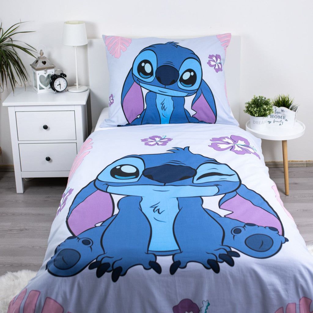 Disney Lilo un Stitch Mīlīgs gultasveļas pārvalks 140–200 cm, 70–90 cm