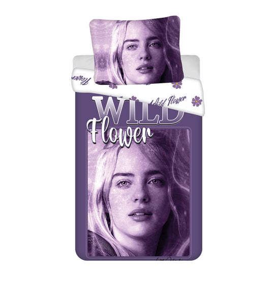 Billie Eilish gultasveļas komplekts "Wild Flower" 140–200 cm, 70–90 cm