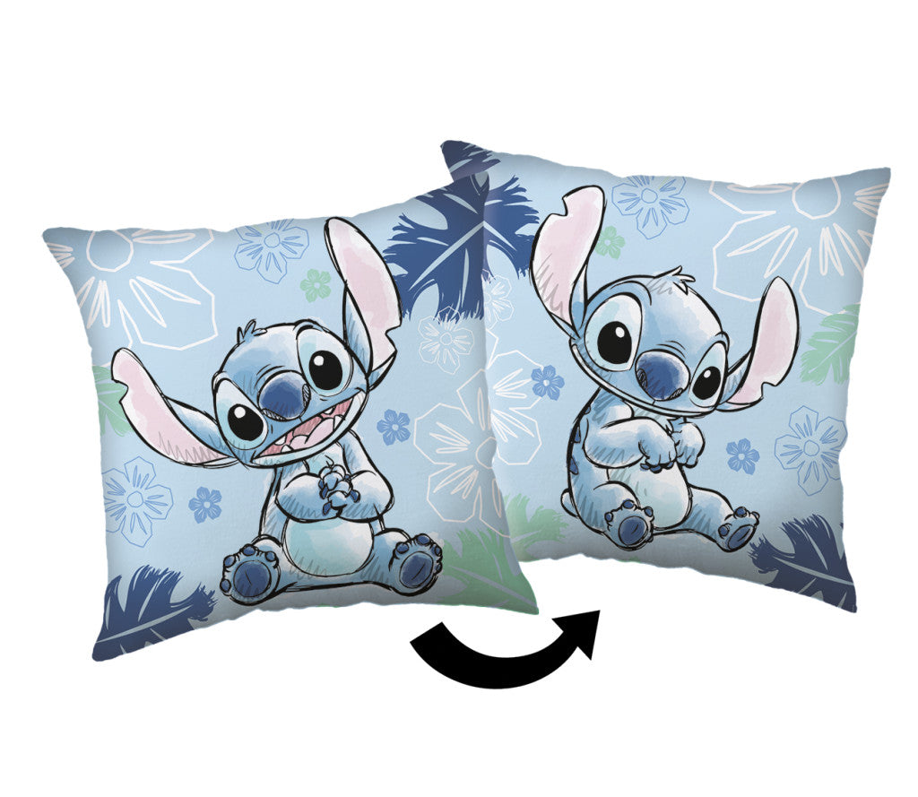 Disney Lilo un Stitch zils dekoratīvs spilvens 40x40cm