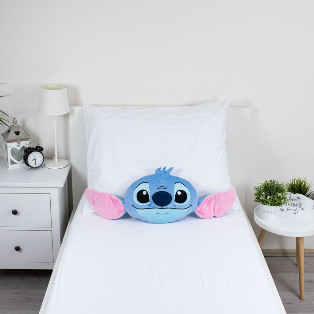 Disney Lilo un Stitch zils 3D spilvens, dekoratīvs spilvens 35 cm