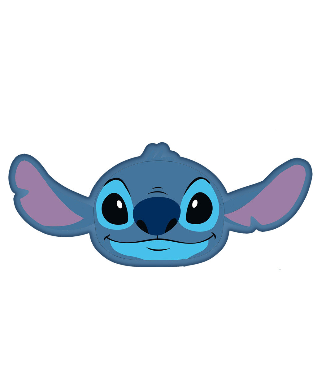 Disney Lilo un Stitch zils 3D spilvens, dekoratīvs spilvens 35 cm