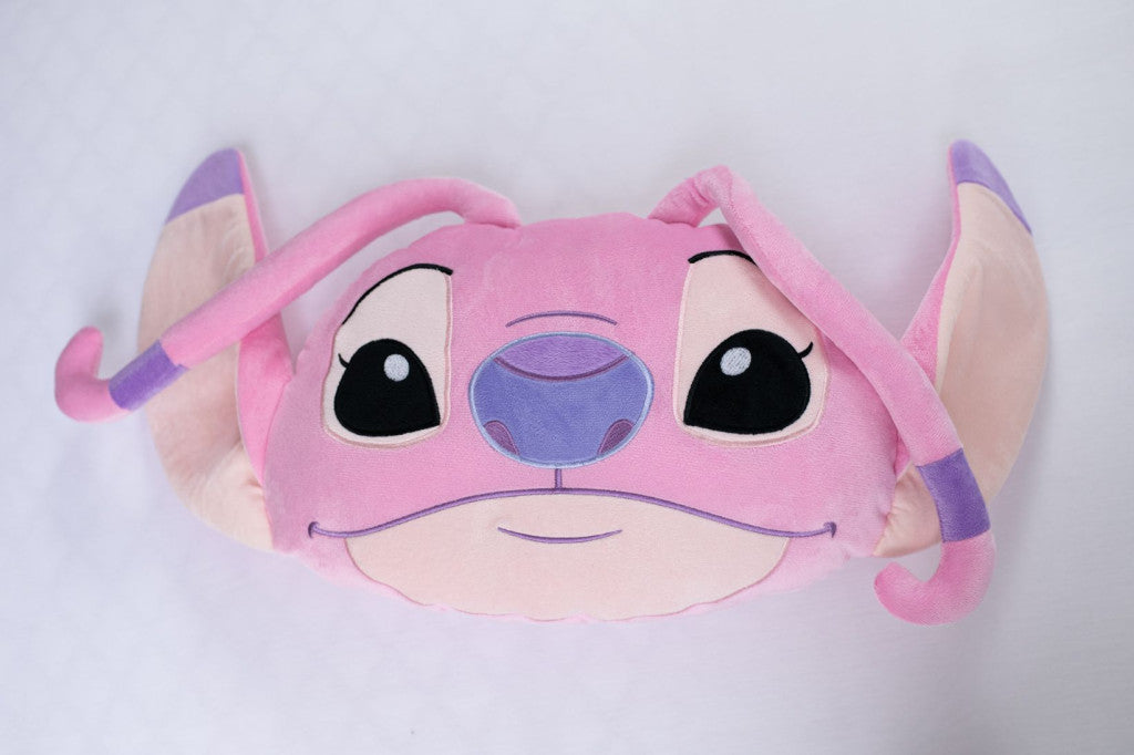 Disney Lilo un Stitch eņģeļa rozā 3D dekoratīvais spilvens 35 cm