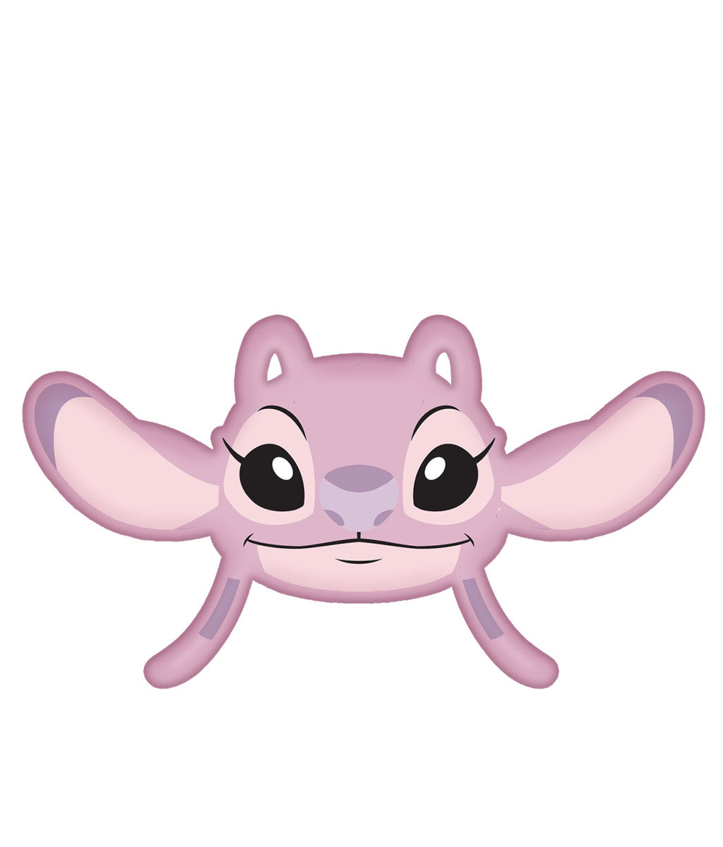 Disney Lilo un Stitch eņģeļa rozā 3D dekoratīvais spilvens 35 cm