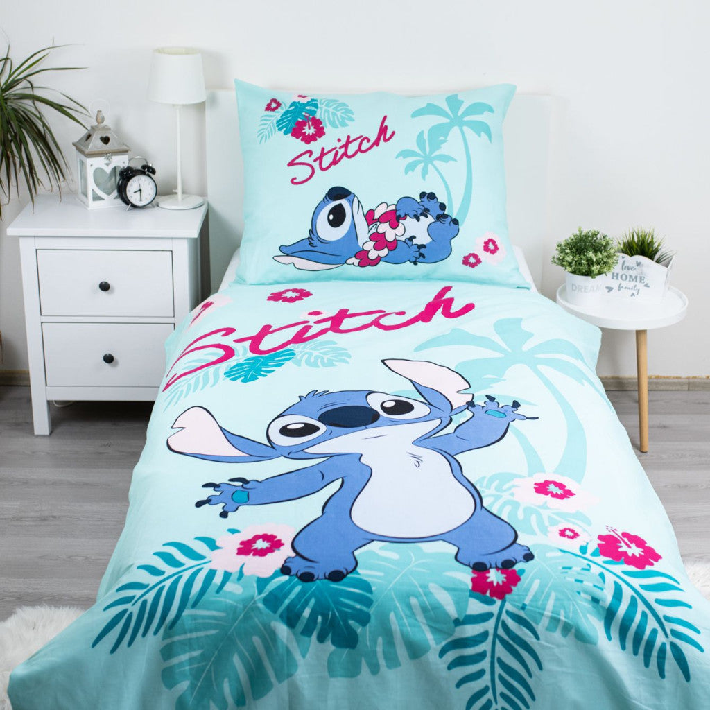 Disney Lilo un Stitch Havaju gultasveļas pārvalks 140–200 cm, 70–90 cm