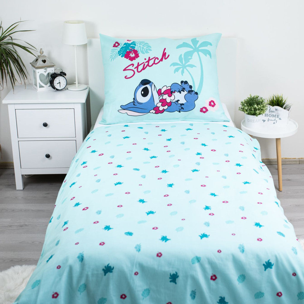 Disney Lilo un Stitch Havaju gultasveļas pārvalks 140–200 cm, 70–90 cm