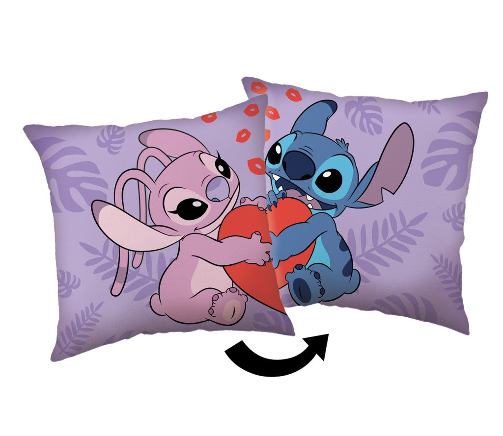 Disney Lilo un Stitch skūpsts dekoratīvs spilvens 40x40cm