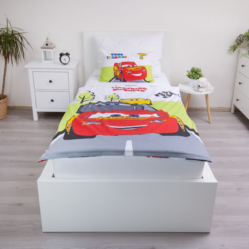 Disney Cars Champion bērnu gultasveļas komplekts 100–135 cm, 40–60 cm