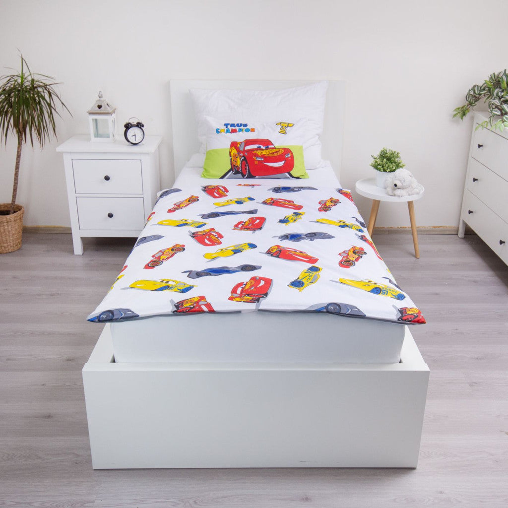 Disney Cars Champion bērnu gultasveļas komplekts 100–135 cm, 40–60 cm