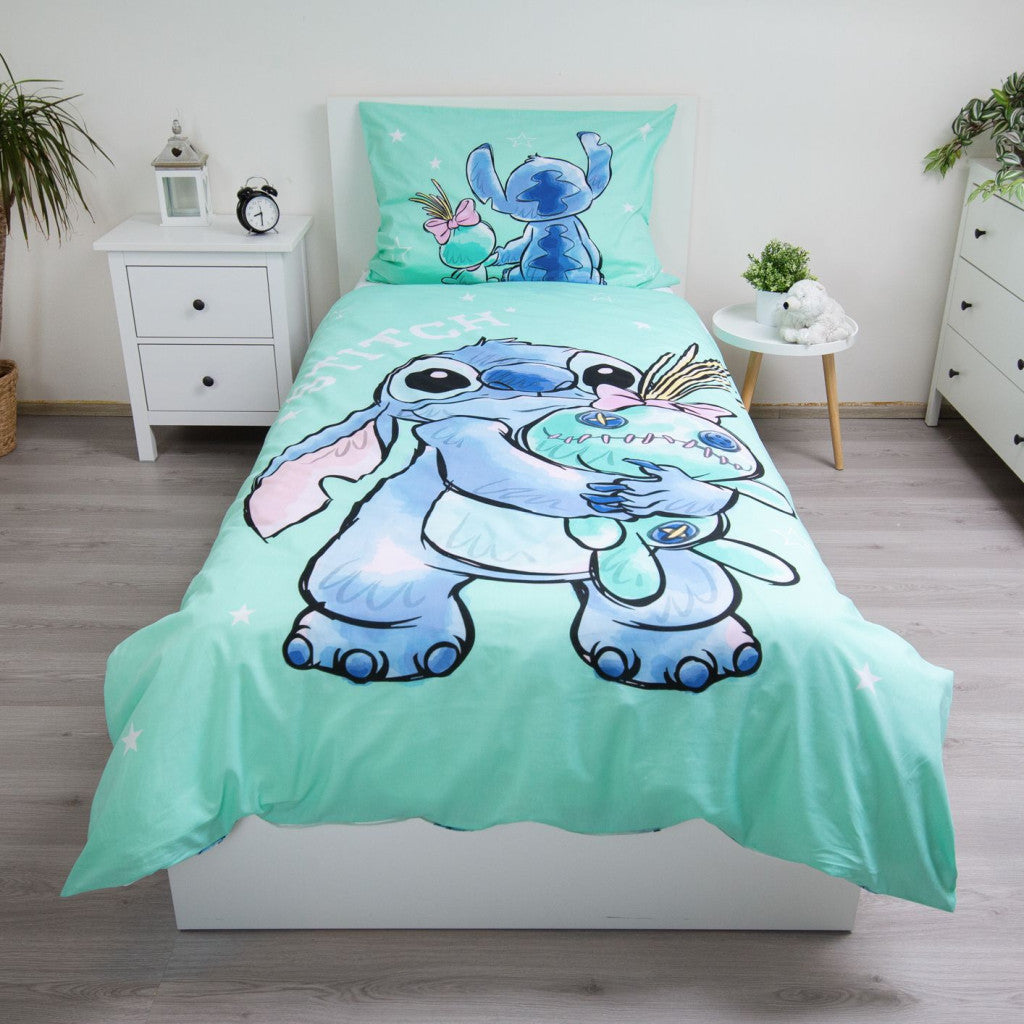 Disney Lilo un Stitch Buddies gultasveļas pārvalks 140–200 cm, 70–90 cm