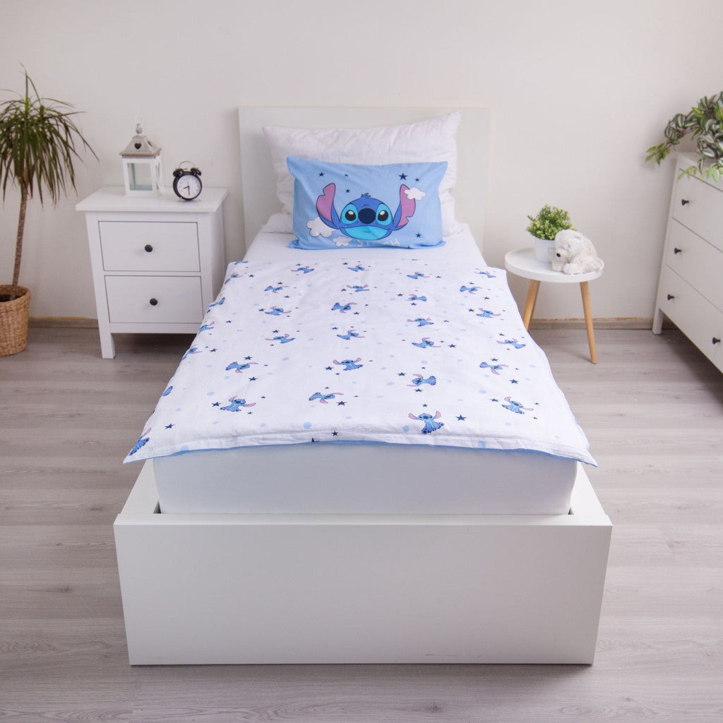 Disney Lilo un Stitch Mākoņi Bērnu gultasveļas komplekts 100√ó135 cm, 40√ó60 cm