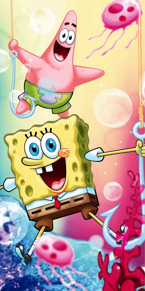 SpongeBob vannas dvielis, pludmales dvielis 70*140cm
