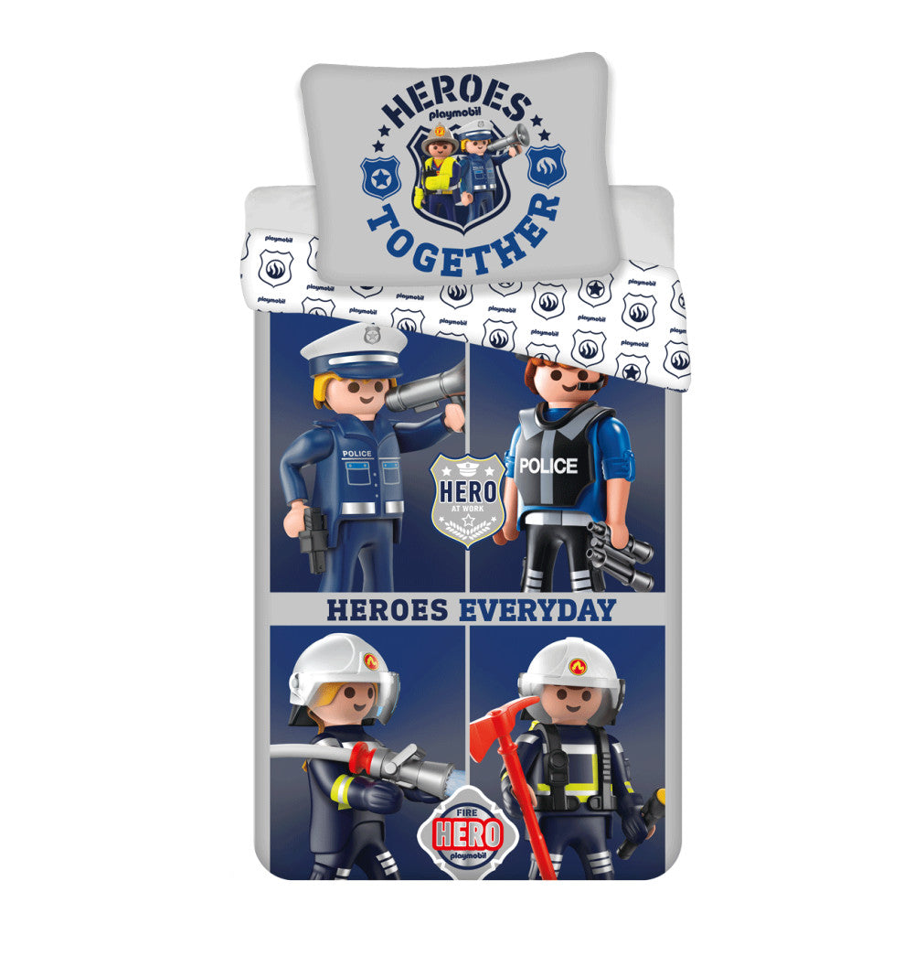 Playmobil Heroes gultasveļas komplekts 140x200 cm, 70x90 cm