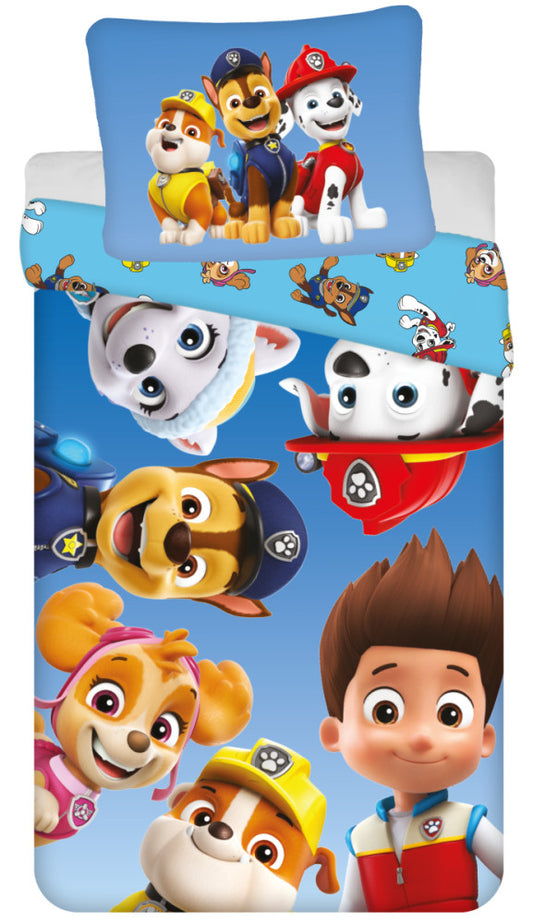 Paw Patrol Puppy Bliss gultasveļas pārvalks 140–200 cm, 70–90 cm mikrošķiedra