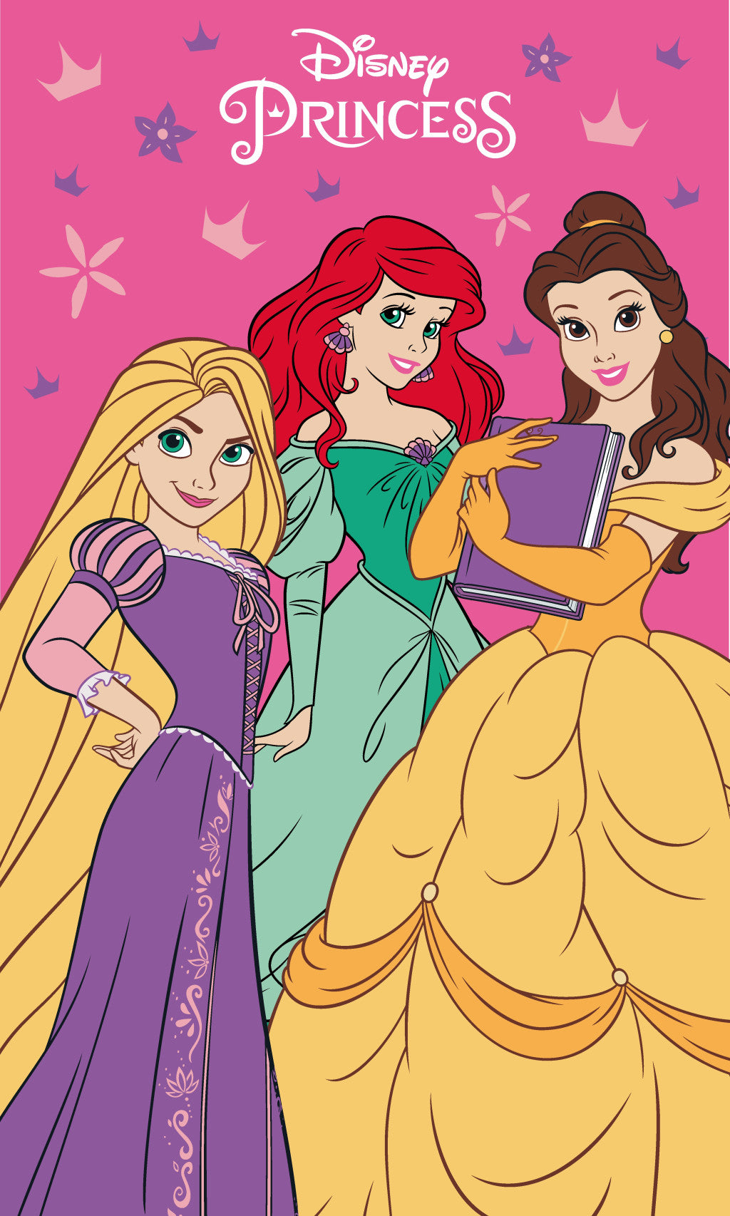 Disney Princess Charm dvielis, roku un sejas dvielis, 30x50cm