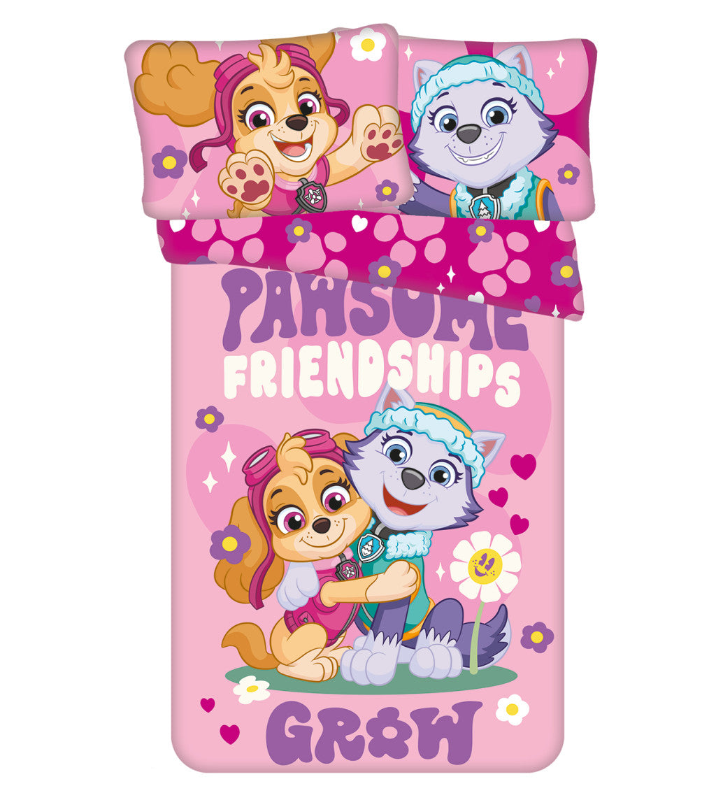 Ķepu patruļa Pawsome bērnu gultasveļas pārvalks 100√ó135cm, 40√ó60cm