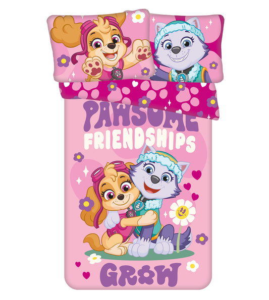 Ķepu patruļa Pawsome bērnu gultasveļas pārvalks 100√ó135cm, 40√ó60cm