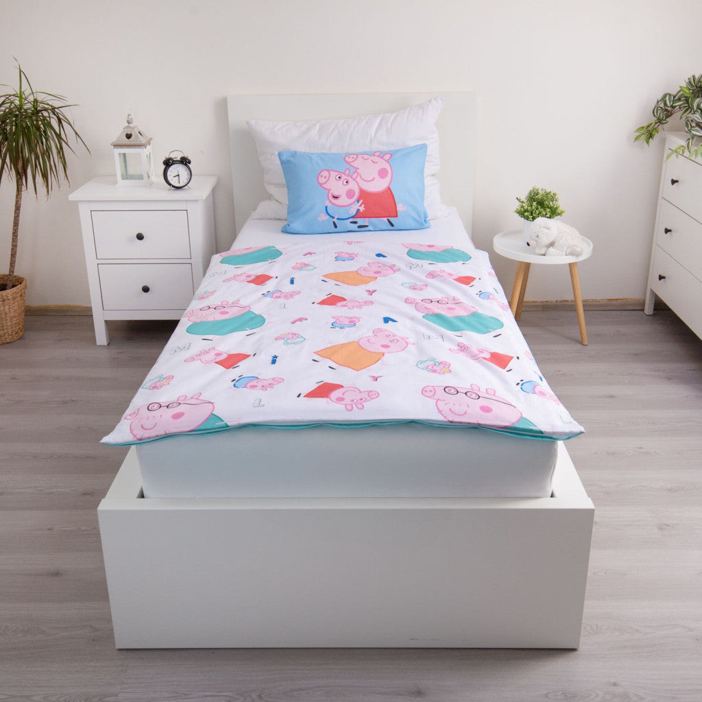 Peppa Pig Big Pig Family bērnu gultasveļas komplekts 100√ó135cm, 40√ó60cm