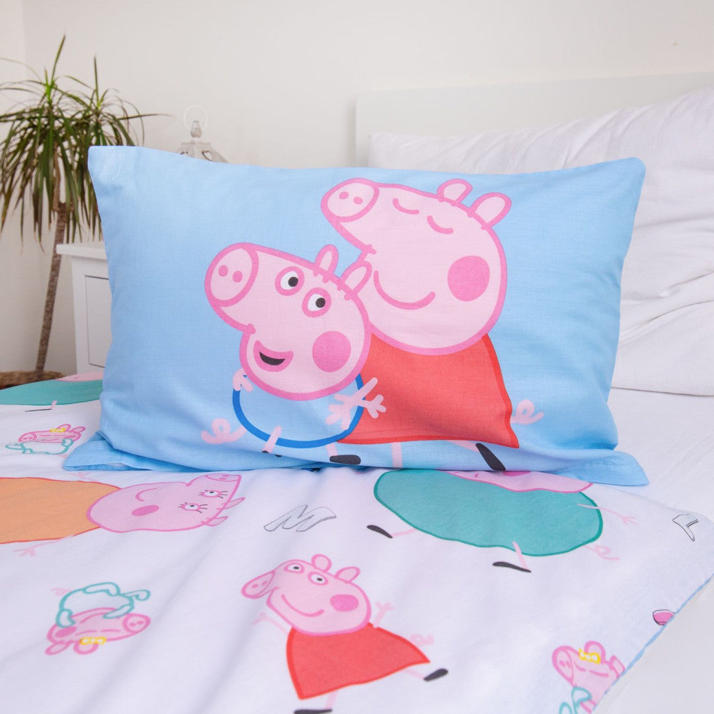 Peppa Pig Big Pig Family bērnu gultasveļas komplekts 100√ó135cm, 40√ó60cm