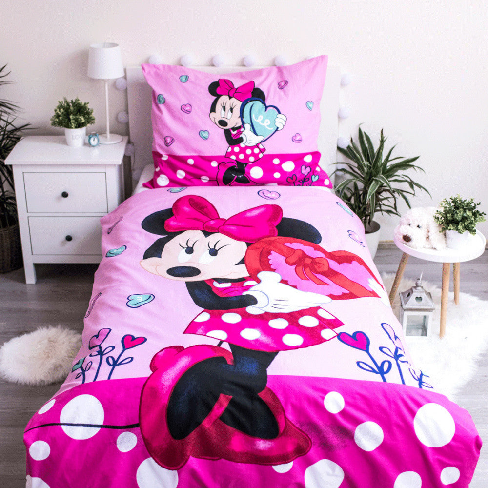 Disney Minnie gultasveļas komplekts 140–200 cm, 70–90 cm