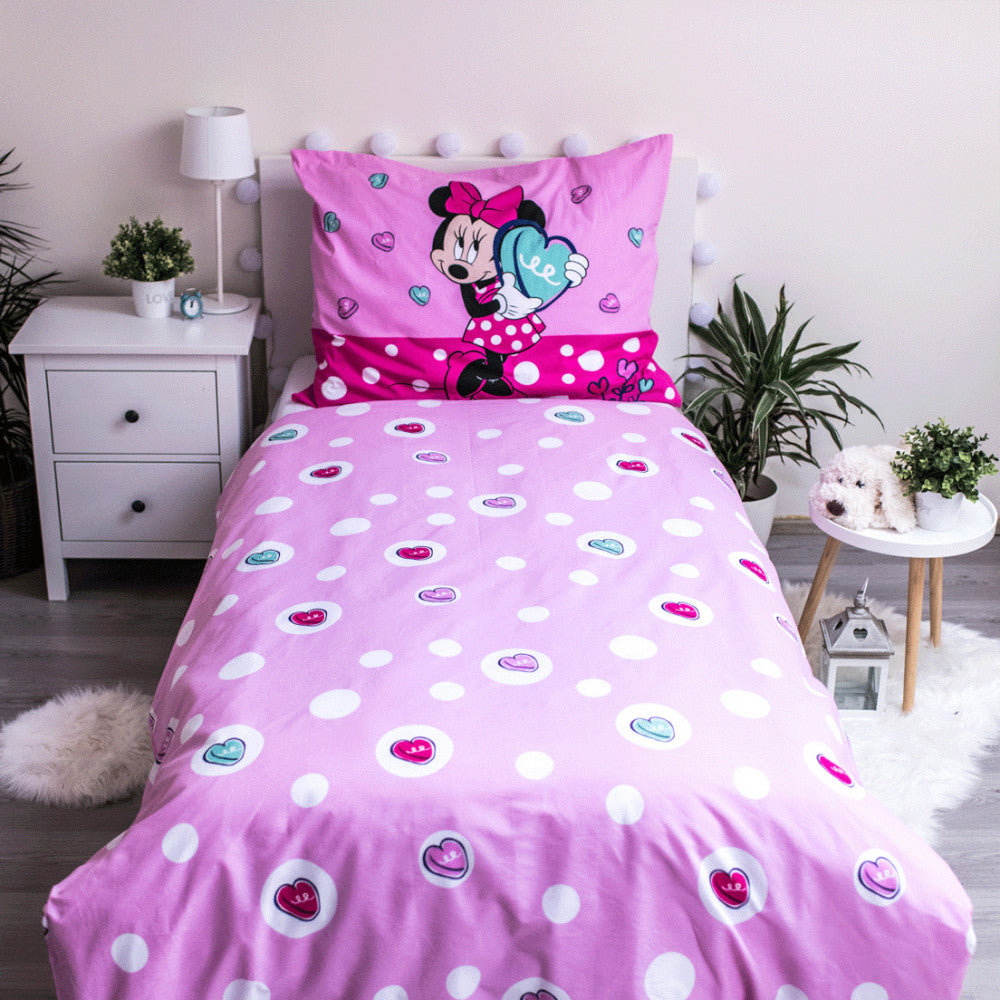 Disney Minnie gultasveļas komplekts 140–200 cm, 70–90 cm