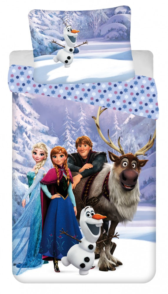 Disney Frozen gultasveļas komplekts 140–200 cm, 70–90 cm mikrošķiedra