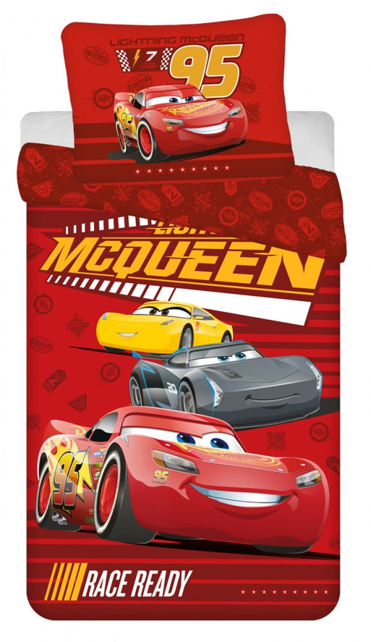 Disney Cars Race Ready gultasveļas komplekts 140–200 cm, 70–90 cm mikrošķiedra