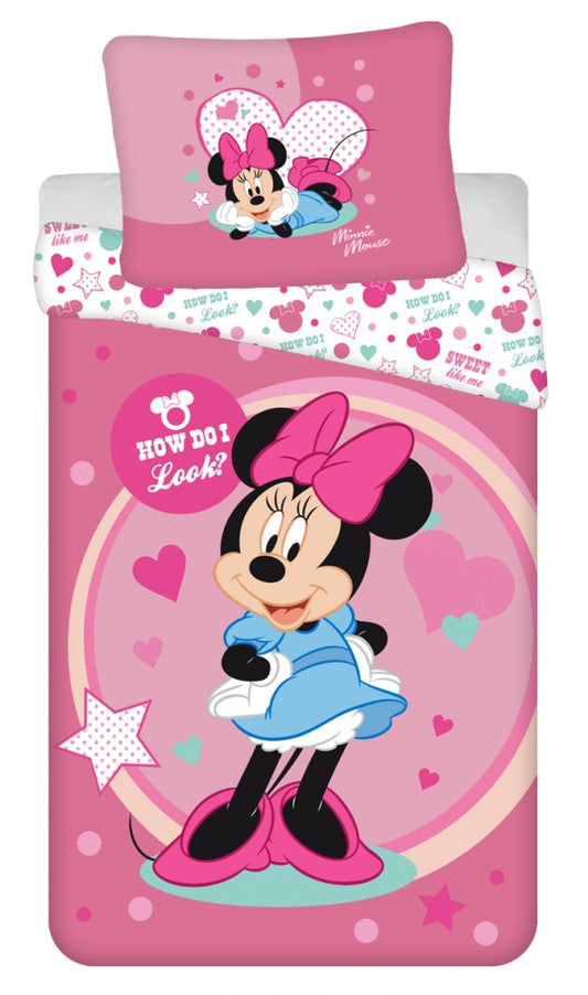 Disney Minnie stila gultasveļas komplekts 140–200 cm, 70–90 cm mikrošķiedra