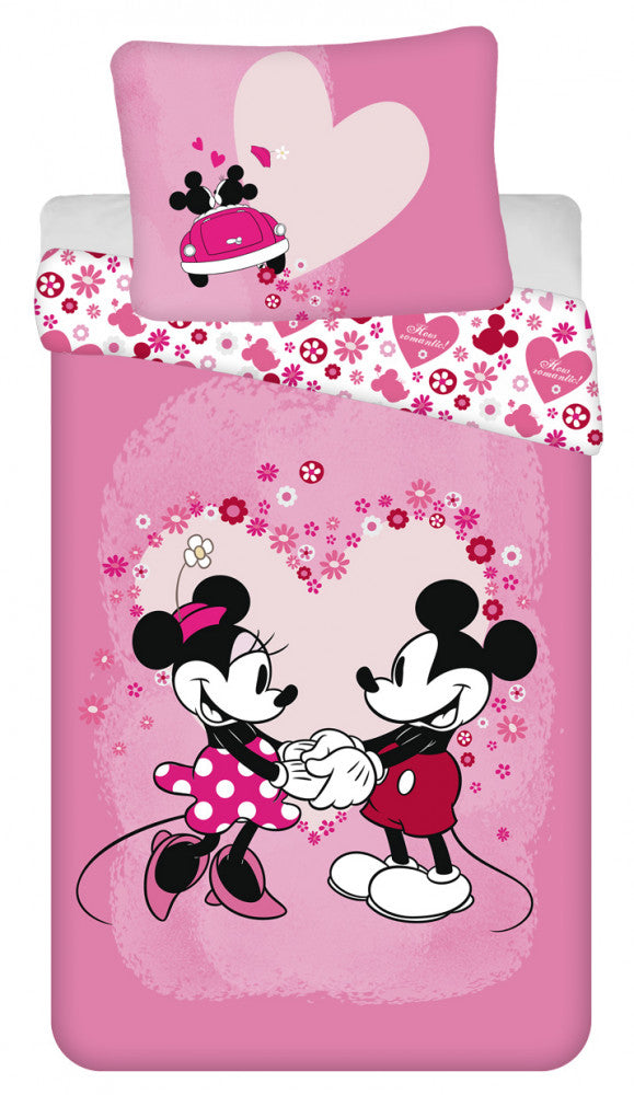 Disney Minnie Love gultasveļas komplekts 140–200 cm, 70–90 cm mikrošķiedra