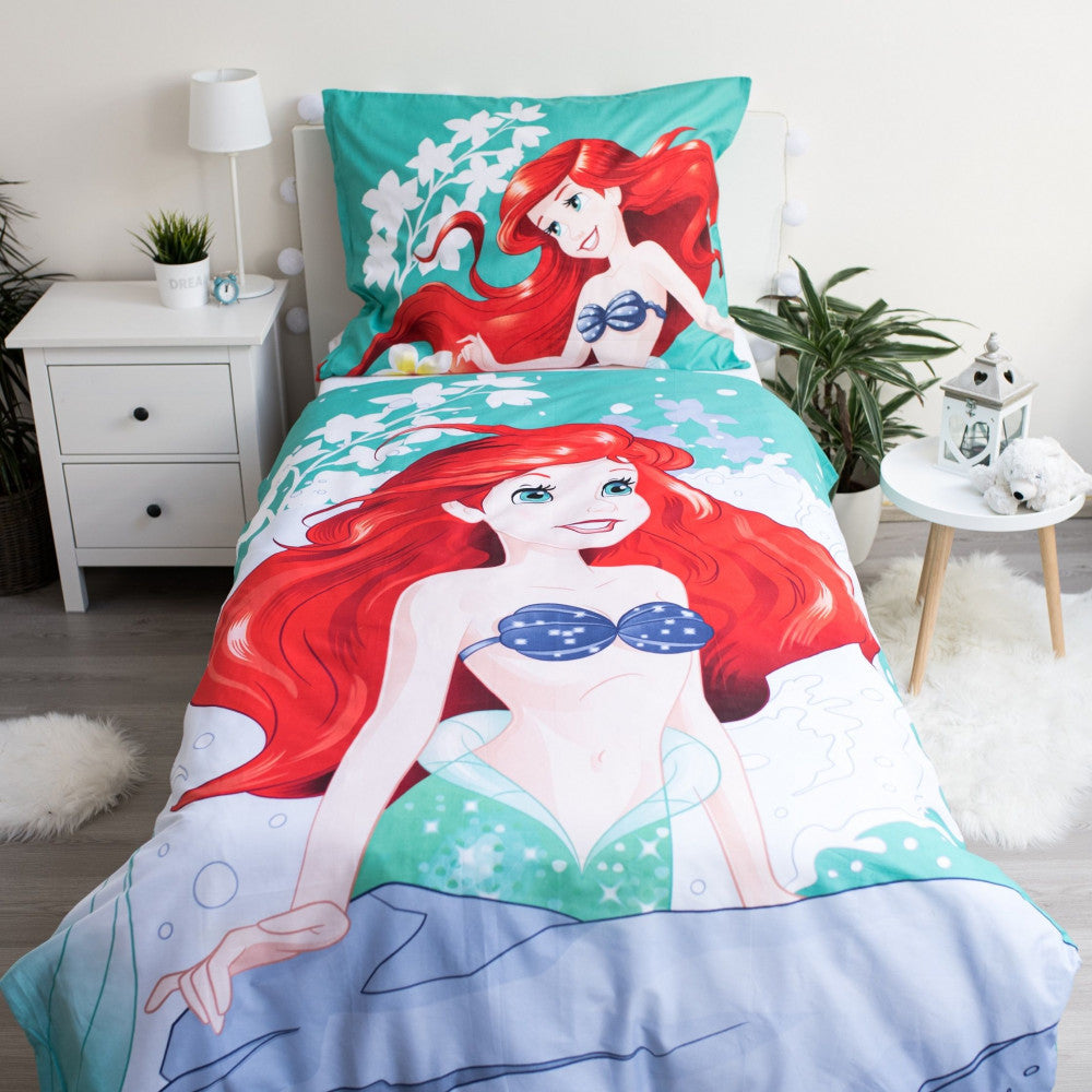 Disney Princess Ariel gultasveļas komplekts 140√π200cm, 70√π90cm