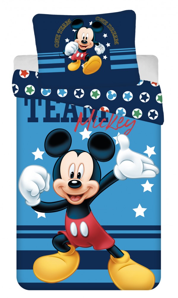 Disney Mikija komandas gultasveļas komplekts 140–200 cm, 70–90 cm